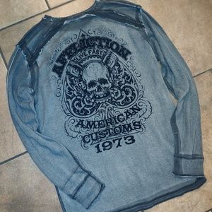 Affliction American Customs Mens Thermal Shirt